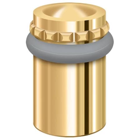 Deltana Round Universal Floor Bumper Pattern Cap 2" Lifetime Brass UFBP5000CR003