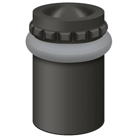 Deltana Round Universal Floor Bumper Pattern Cap 2" Oil Rubbed Bronze UFBP5000U10B