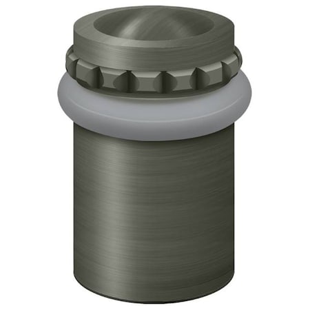 Deltana Round Universal Floor Bumper Pattern Cap 2" Antique Nickel UFBP5000U15A