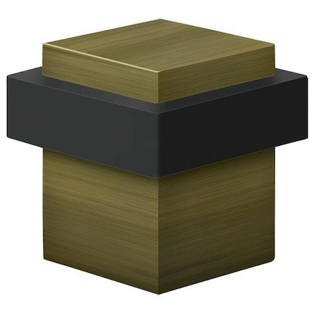 Deltana Square Universal Floor Bumper 1-3/8" Antique Brass UFBS138U5