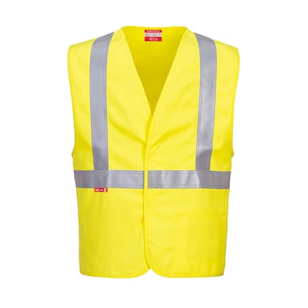 Portwest Hi-Vis FR Safety Vest XL Class 2 , Hook and Loop 1 Pockets UFR23