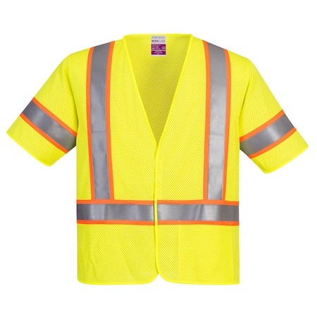 Portwest FR Hi-Vis Safety Vest M Class 3 , Hook and Loop 1 Pockets UFR24