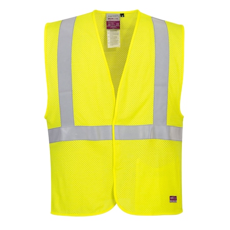 Portwest Arc Rated FR Safety Vest L Class 2 , Hook & Loop 1 Pockets UMV21