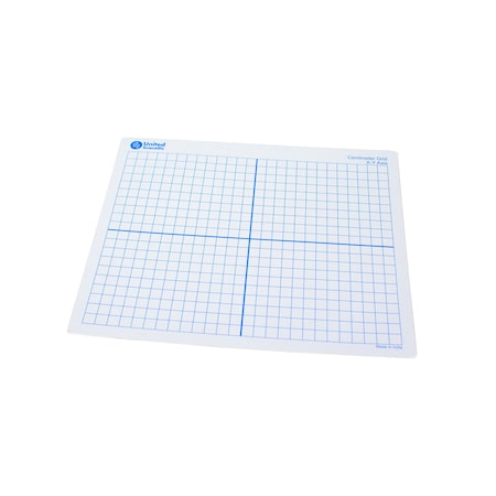 United Scientific X-Y Axis Dry Erase Mat, Centimeter, PK10 UNCG9X11-PK/10
