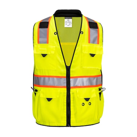 Portwest Hi-Vis Surveyor Vest L Class 2 , Zipper US376