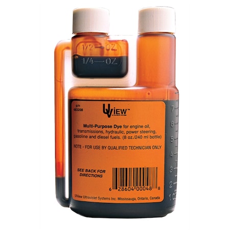 U-View Ultraviolet Systems Multi-Purpose Dye, 8 oz. Bottle 483208