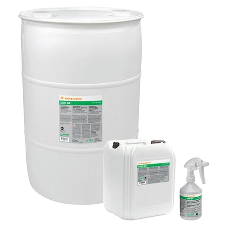 WALTER SURFACE TECHNOLOGIES Liquid 55 gal. UNO SF High Strength Cleaner Degreaser, Drum 53G018