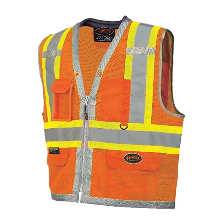 Pioneer Tape Mesh Surveyor Vest, Orange, XL V1010450U-XL