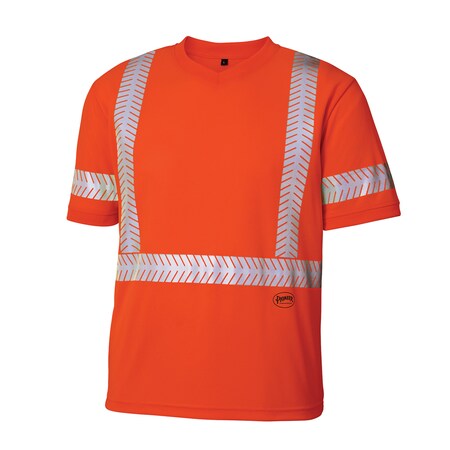 Pioneer Zebra Tape Cool-Pass Shirt, Orange, Med V1052150U-M