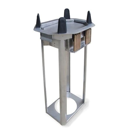 Lakeside Open Drop-In Oval Plate Dispenser; 8-3/4"x11-3/4" to 9-1/4"x12-1/2" V4012