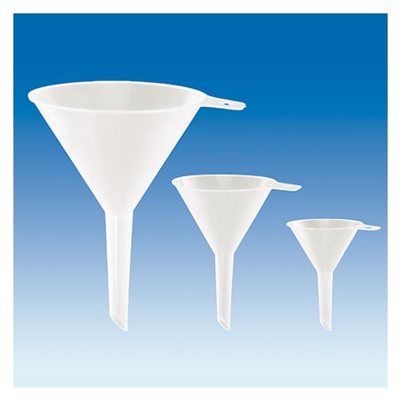 Brandtech PP Funnel, Top Dia. mm: 40, Stem, PK 24 V41194