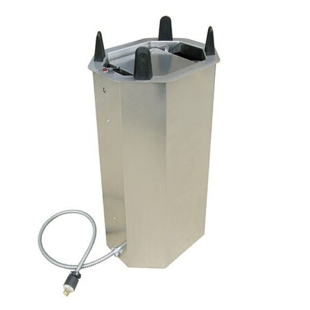 Lakeside Heated Drop-In Oval Plate Dispenser; 8-3/4"x11-3/4" to 9-1/4"x12-1/2" V6012