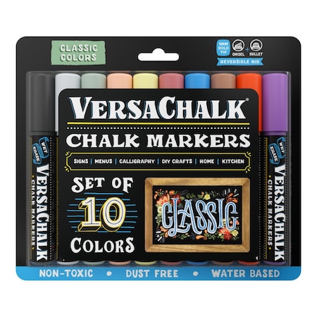 Versachalk Chalk Marker, Assorted, Capped VC106-B