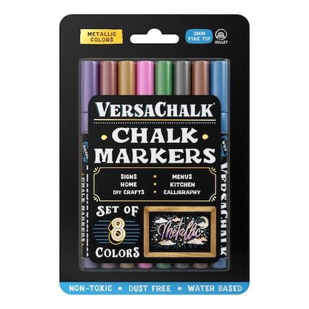 Versachalk Chalk Marker, Assorted, Capped VC129-F