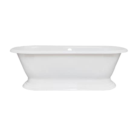 Kingston Brass VCTND723224 72" Cast Iron Double Ended P, 72" L, 31.88" W, White, Cast iron, Center VCTND723224