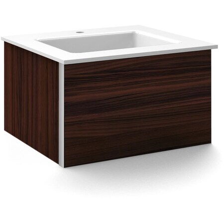 Robern Adorn V14 Slow, Vf24, Plumb Drwr, Light Indian Rosewood VF24PDCLSWM50