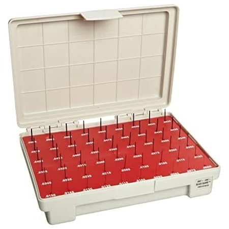 Vermont Gage Pin Gauge Set, Tool Steel, 55 pcs. 901300100