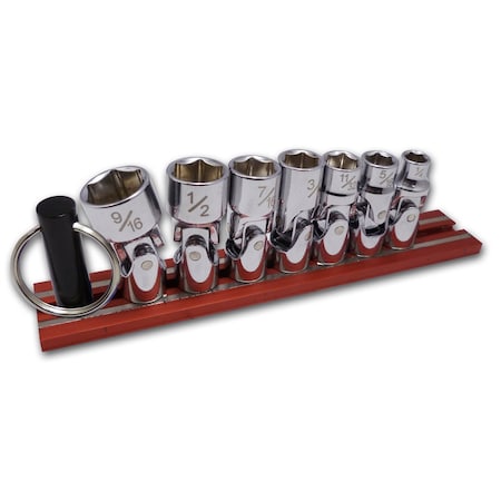 Vim Tools Universal Sae Socket Set, 1/4 Thru 9/16, 7Pc VIMVU400