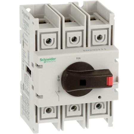 Schneider Electric Disconnect Switch, Nonfusible, 3P, Three Phase, NEMA 1, 12, 3R, 4, 4X, Indoor, Rotary Handle VLS3P063R2