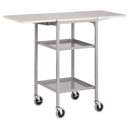 Irsg Unassembled Value Line Table w/middle & bottom shelf 20 in  D x 18 in Lx39 in H VLT-2046