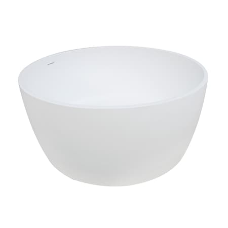 Kingston Brass VRTRS515124 51" Solid Surface White Ston, 43.31" L, 42.5" W, Matte White, Solid Surface, Center VRTRS515124