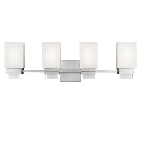 Feiss Maddison, Four Light, Vanity Satin Nickel VS20604SN