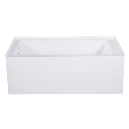 Kingston Brass VTAP543022L 54" Acrylic Alcove Tub, w/, 54" L, 30" W, White, Acrylic, Left VTAP543022L