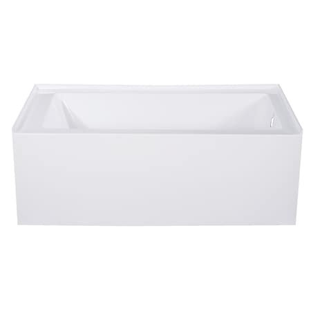 Kingston Brass VTAP543022R 54" Acrylic Alcove Tub, w/, 54" L, 30" W, White, Acrylic, Right VTAP543022R