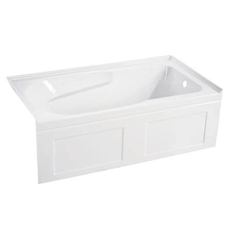 Kingston Brass VTAP603220CR 60" Acrylic Alcove Tub with, 60" L, 2.75" W, White, Acrylic, Right VTAP603220CR