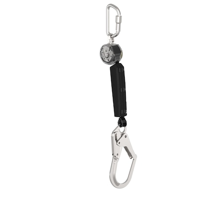 Msa Safety V-TEC Personal Fall Limiter Self Retracing Lanyard, 6 ft. Length, Carabiner, Aluminum, 1 Leg(s) VTOHW-011-DF-A