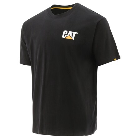 Cat Workwear Trademark Short Sleeve Tee, Black W05324-016 | Zoro
