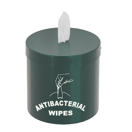 Glaro Gym Wipe Dispenser, Wall Mounted, Logo, Gre W1015-S-HG