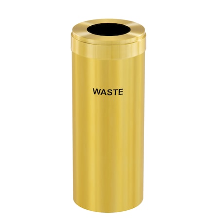 Glaro Waste Receptacle, Liner, 12 gal., Satin Bra W-1232BE-BE-W4