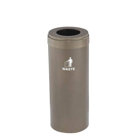 Glaro Waste Receptacle, Liner, 12 gal., Bronze Ve W-1232BV-BV-W2
