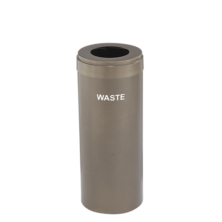 Glaro Waste Receptacle, Liner, 12 gal., Bronze Ve W-1232BV-BV-W4
