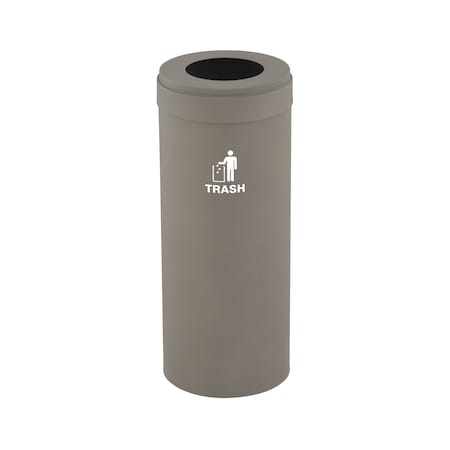 Glaro Waste Receptacle, Liner, 12 gal., Nickel/Ni W-1232NK-NK-W3