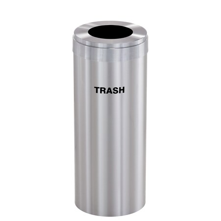 Glaro Waste Receptacle, Liner, 12 gal., Silver/Si W-1232SA-SA-W5