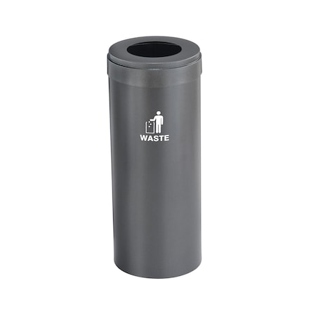 Glaro Waste Receptacle, Liner, 12 gal., Silver Ve W-1232SV-SV-W2
