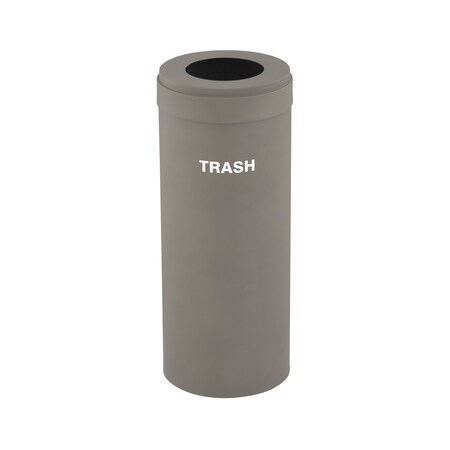 Glaro Waste Receptacle, No Liner, 15 gal., Nickel W-1242NK-NK-W5