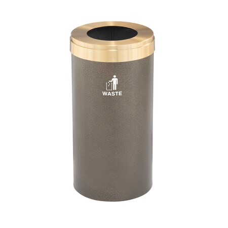 Glaro Waste Receptacle, Liner, 16 gal., Bronze Ve W-1532BV-BE-W2