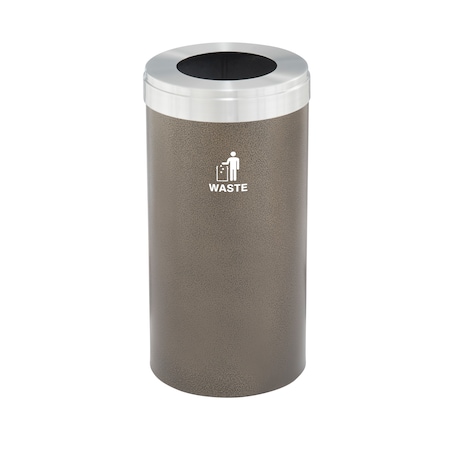 Glaro Waste Receptacle, Liner, 16 gal., Bronze Ve W-1532BV-SA-W2