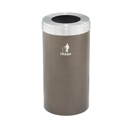 Glaro Waste Receptacle, Liner, 16 gal., Bronze Ve W-1532BV-SA-W3