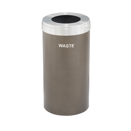 Glaro Waste Receptacle, Liner, 16 gal., Bronze Ve W-1532BV-SA-W4