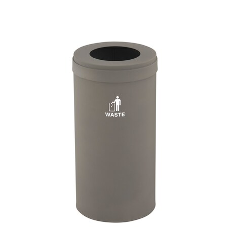 Glaro Waste Receptacle, Liner, 16 gal., Nickel/Ni W-1532NK-NK-W2