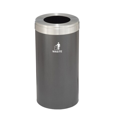 Glaro Waste Receptacle, Liner, 16 gal., Silver Ve W-1532SV-SA-W2