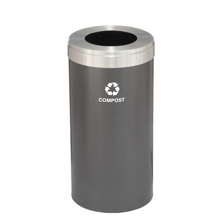 Glaro Waste Receptacle, Liner, 16 gal., Silver Ve W-1532SV-SA-W6RL