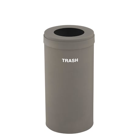 Glaro Waste Receptacle, No Liner, 23 gal., Nickel W-1542NK-NK-W5