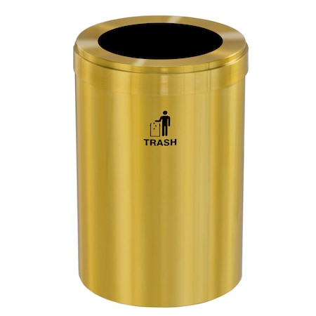 Glaro Waste Receptacle, Liner, 16 gal., Satin Bra W-2032BE-BE-W3