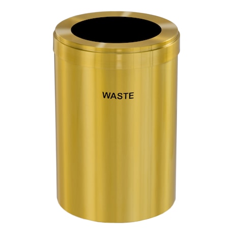 Glaro Waste Receptacle, Liner, 16 gal., Satin Bra W-2032BE-BE-W4