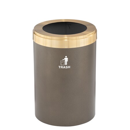 Glaro Waste Receptacle, Liner, 16 gal., Bronze Ve W-2032BV-BE-W3